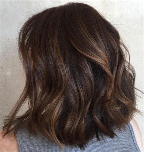 medium length brunette haircuts|medium length wavy brown hair.